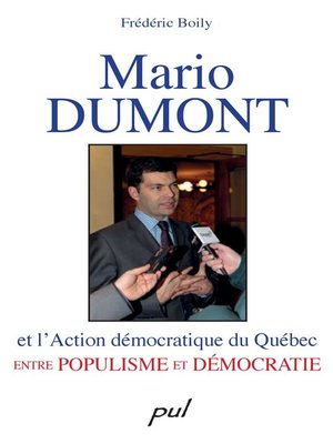 cover image of Mario Dumont et l'Action démocratique du Québec